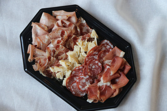 Borrelplank klein met wegwerp serveerplank